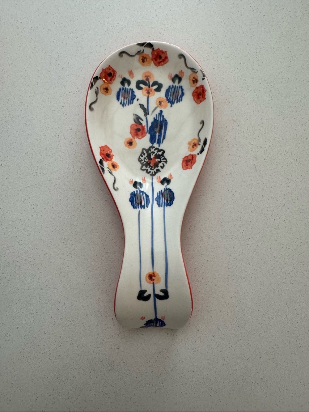 Anthropologie Handpainted Lucerne Spoon Rest